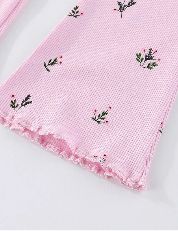 Floral Printed Leggings - Image 2