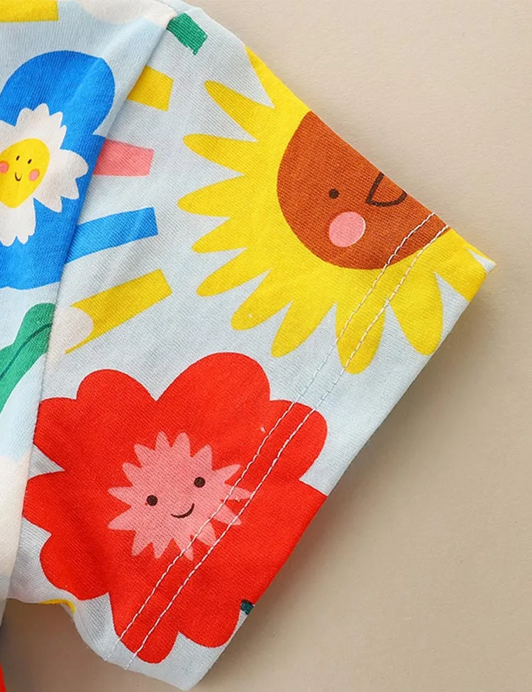Flower Bee Printed Dress - Image 3
