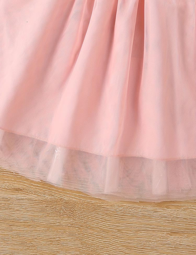 Flower Embroidered Tulle Dress + Knitted Coat Set - Image 8