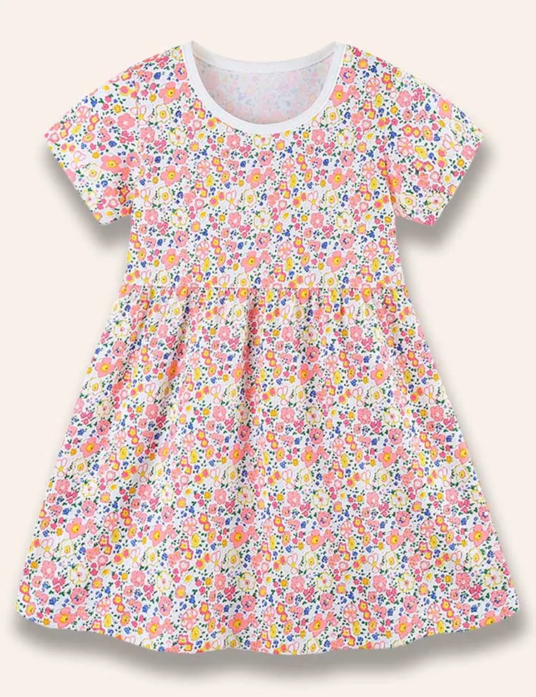 Flower Full Printed Dress
