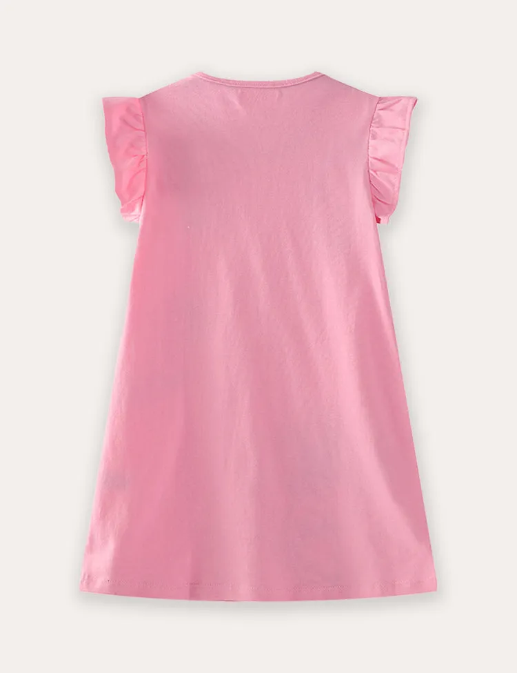 Flower Insect Applique Dress - Image 2