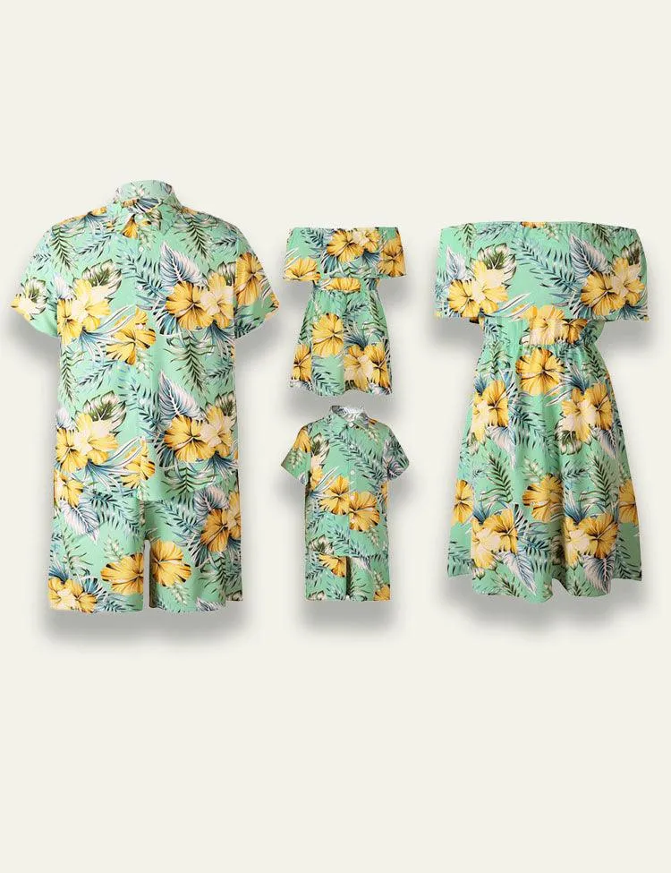 Flower Printed Family Matching Dress - Image 2