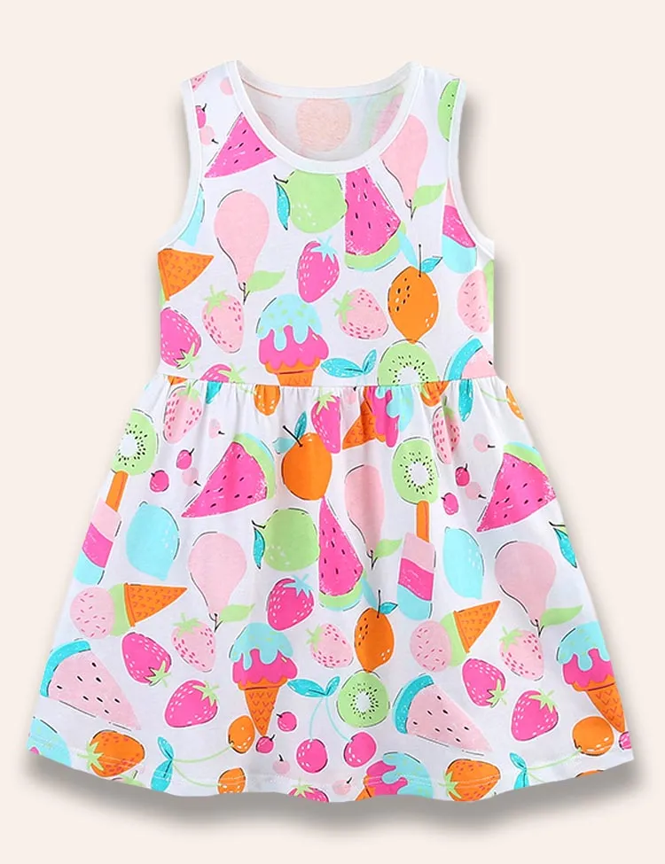 Series Printed Vest Dress - Image 3