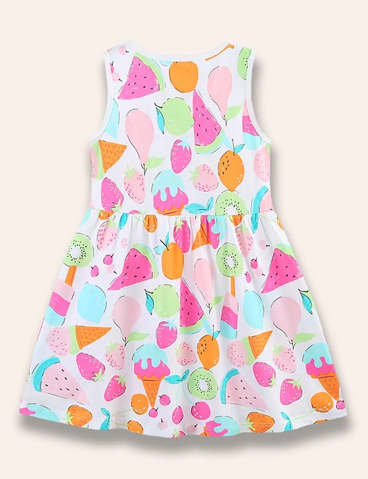 Series Printed Vest Dress - Image 4