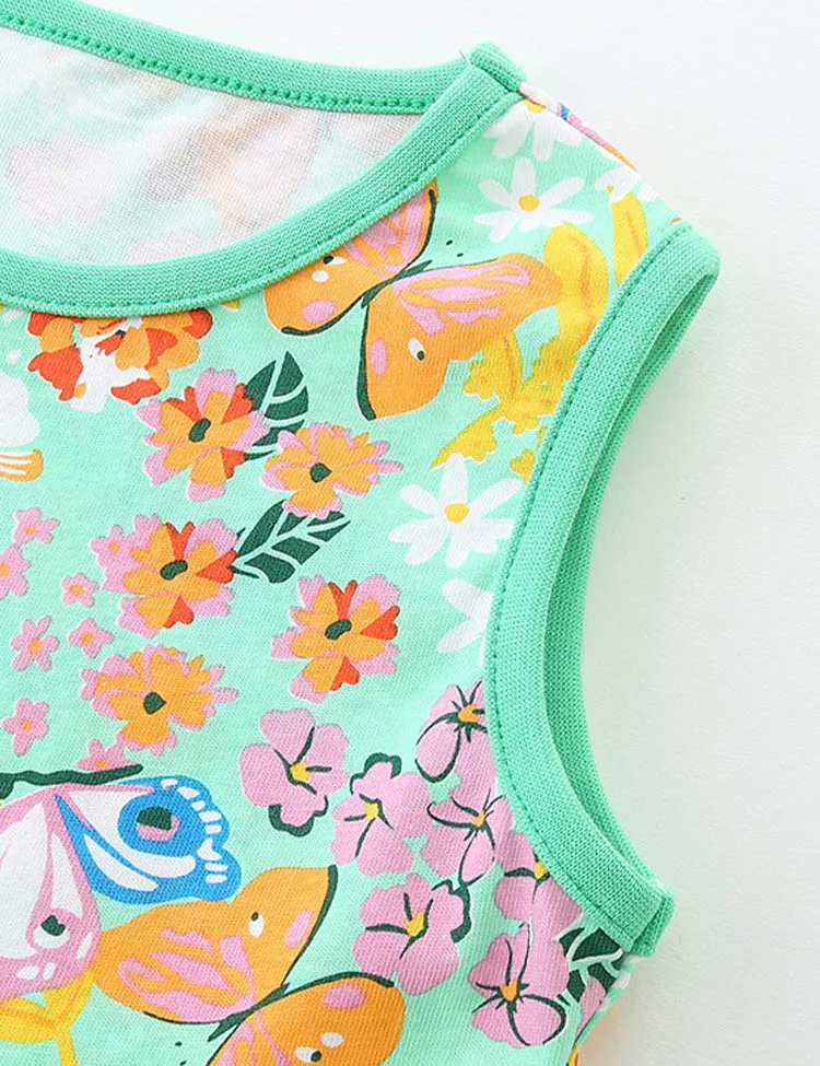 Series Printed Vest Dress - Image 5