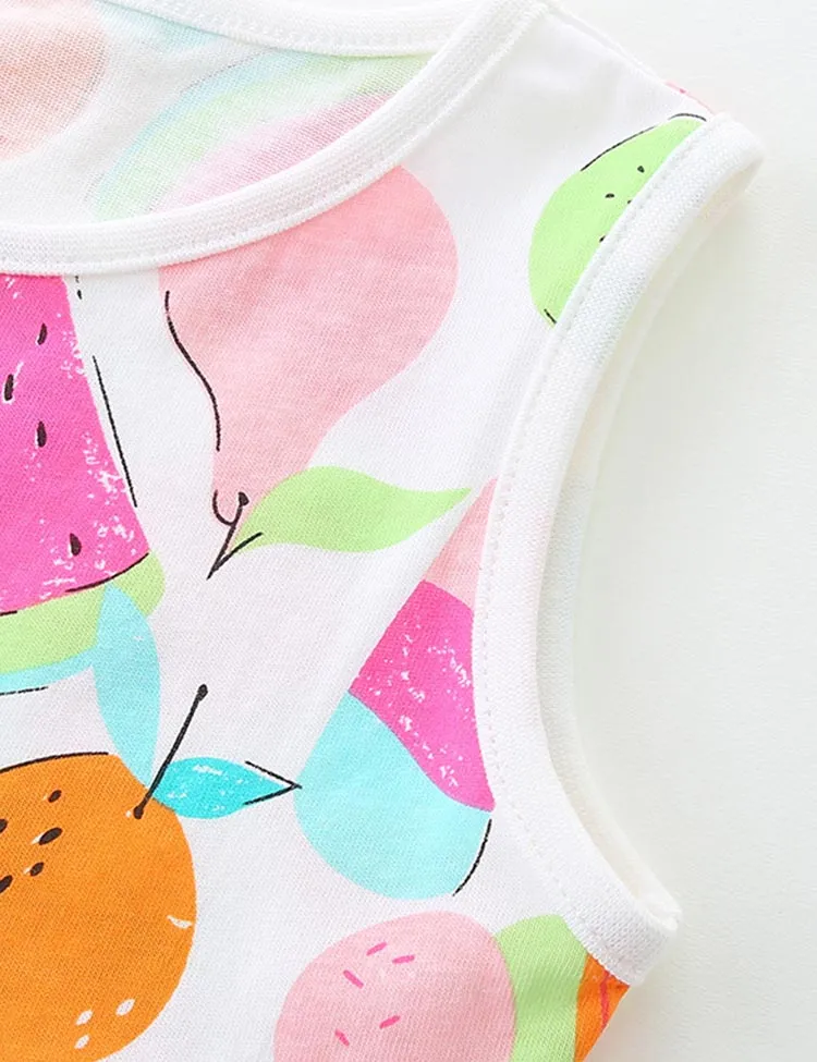 Series Printed Vest Dress - Image 9
