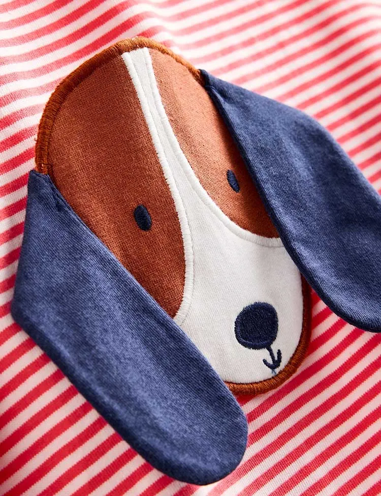 Fun Pocket Puppy Appliqué Dress - Image 2
