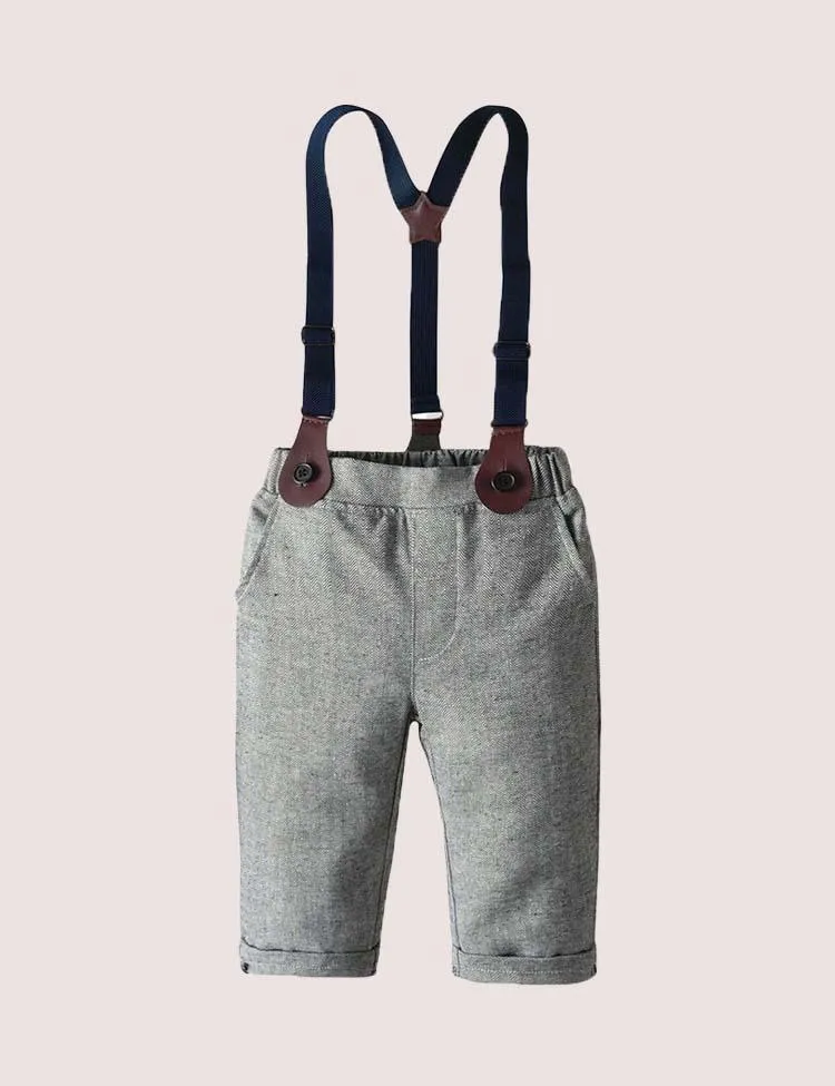 Gray Overalls Party Suit - Image 3