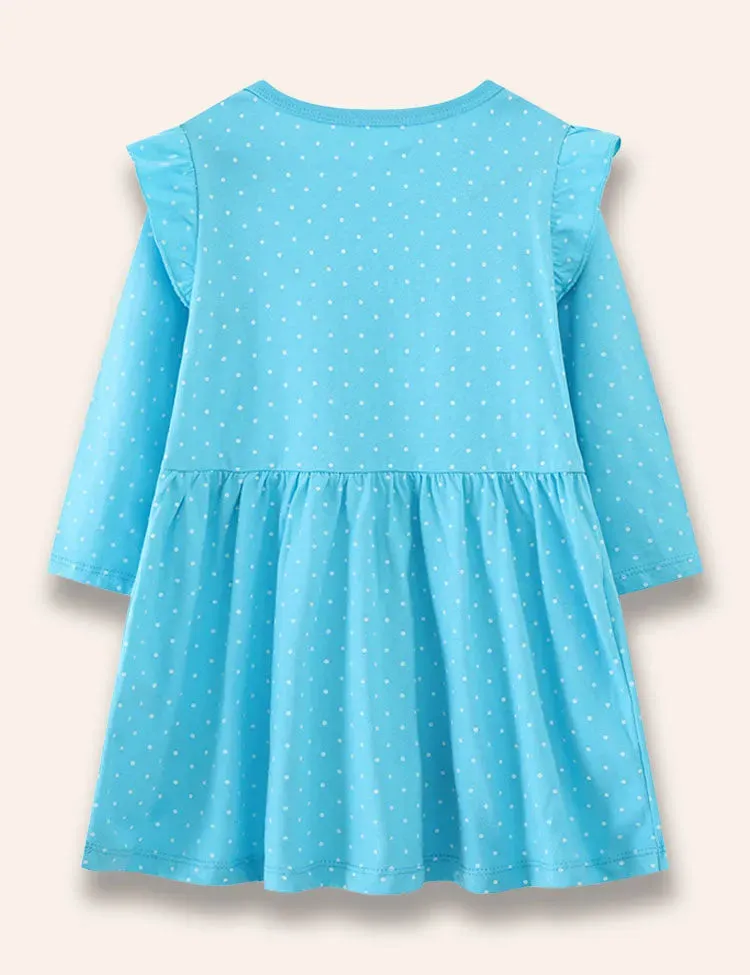 Guinea Pig Appliqué Dotted Dress - Image 2