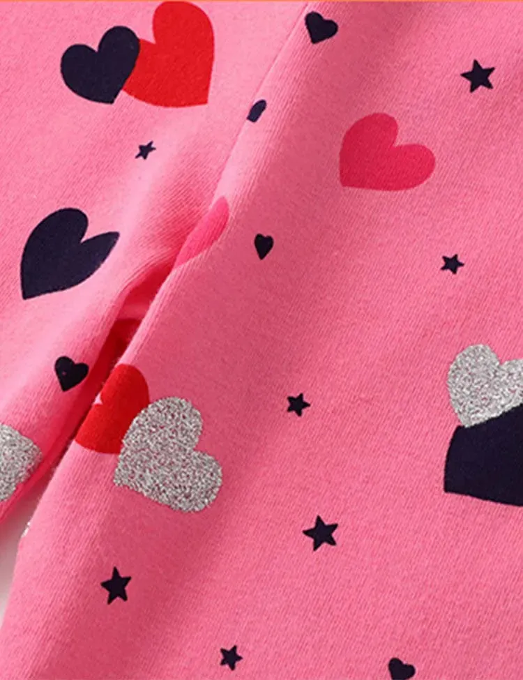 Heart Printed Leggings - Image 2