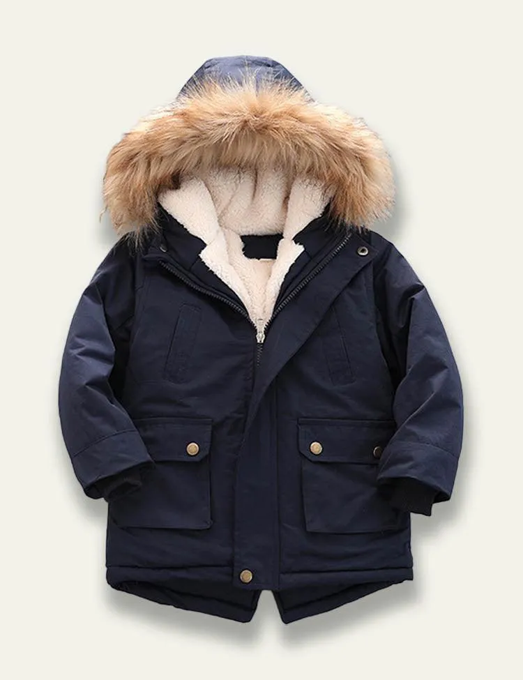 Hooded Pocket Cotton Coat - Image 6
