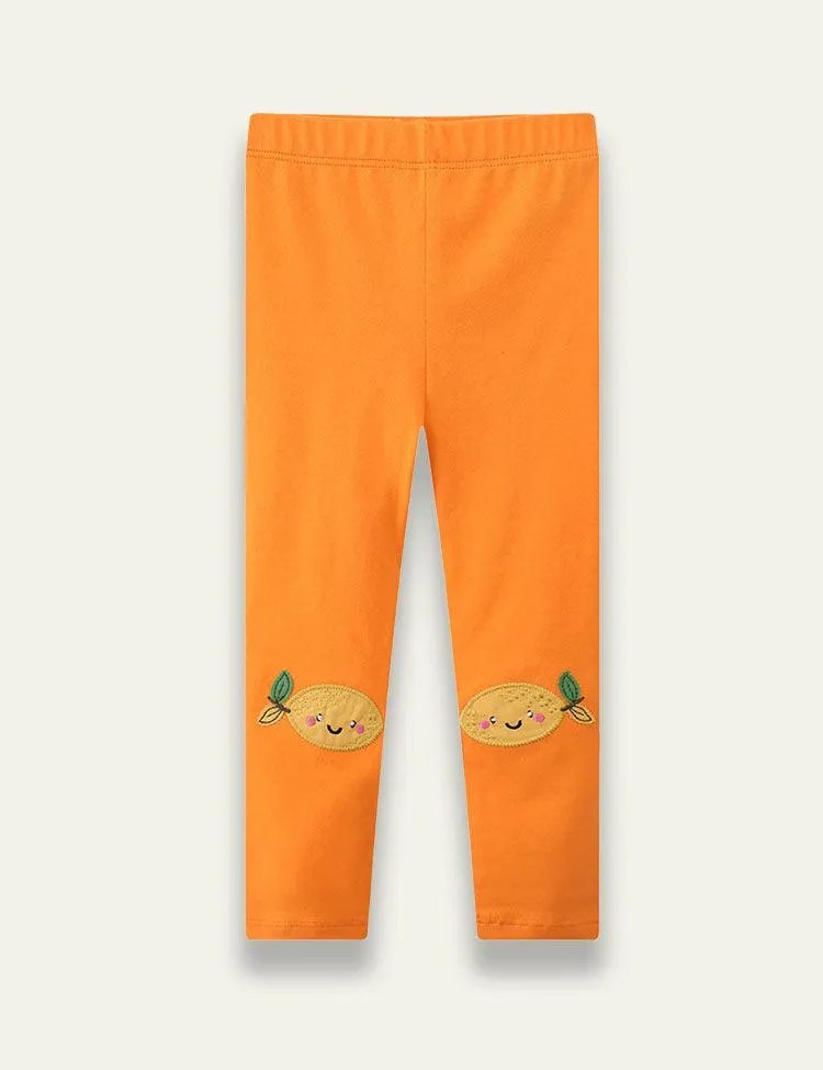 Lemon Appliqué Legging