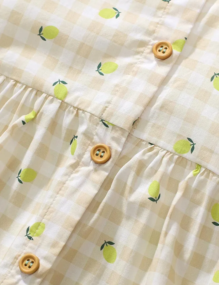 Lemon Printed Botton Dress - Image 2