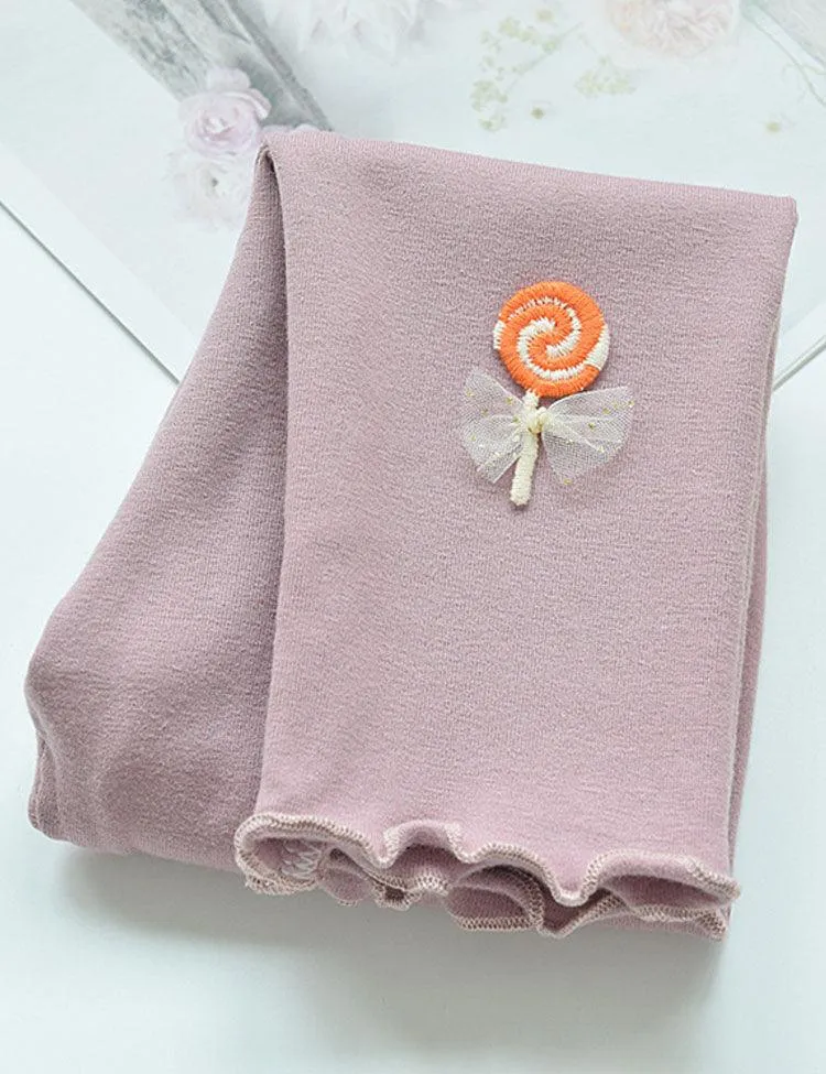 Lollipop Embroidered Leggings - Image 5