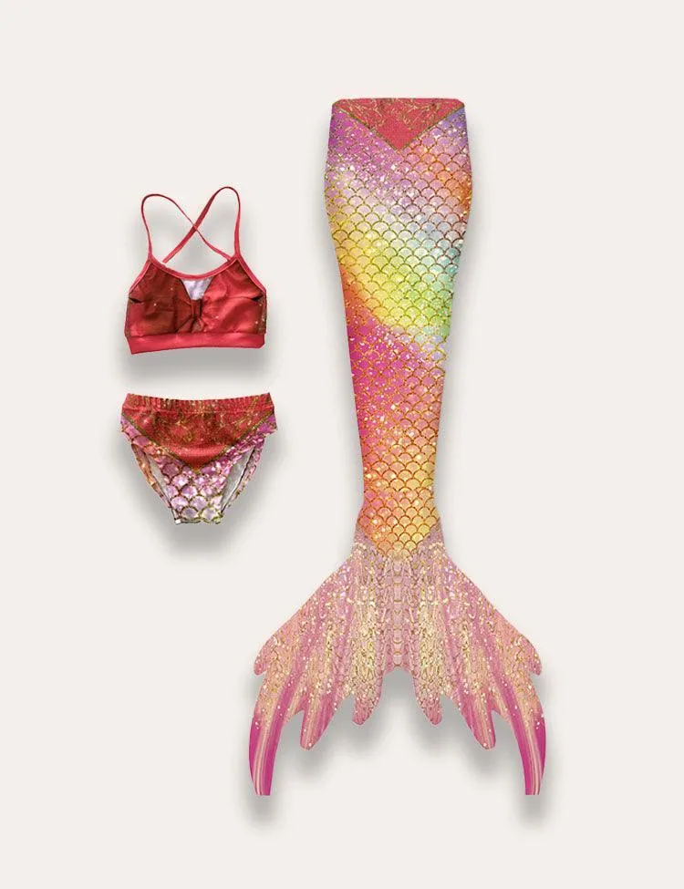 Mermaid Strapless Fish Tail Swimsuit - Image 4