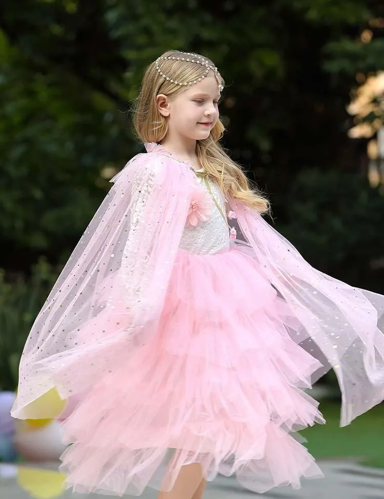 Mesh Sequins Party Cape - Image 5