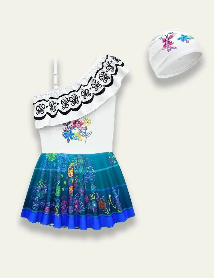 One-shoulder Split Swimsuit