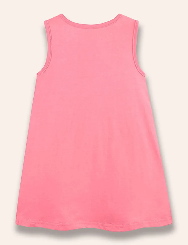 Parrot Printed Vest Dress - Image 3