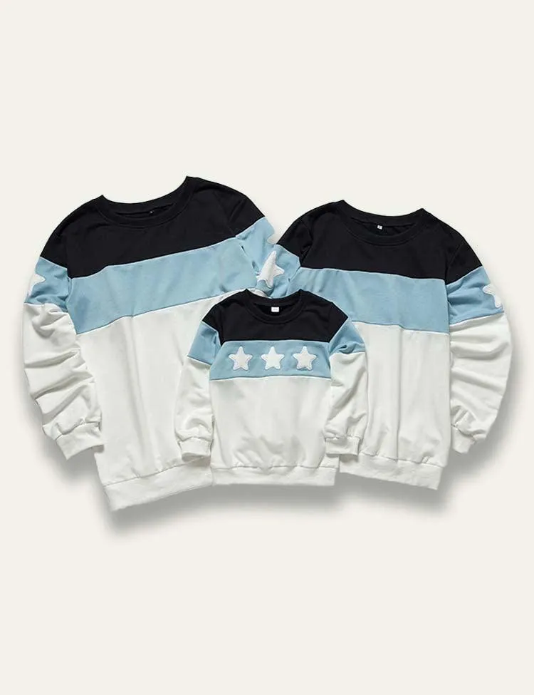 Patchwork Star Family Matching Sweatshirt - Image 2
