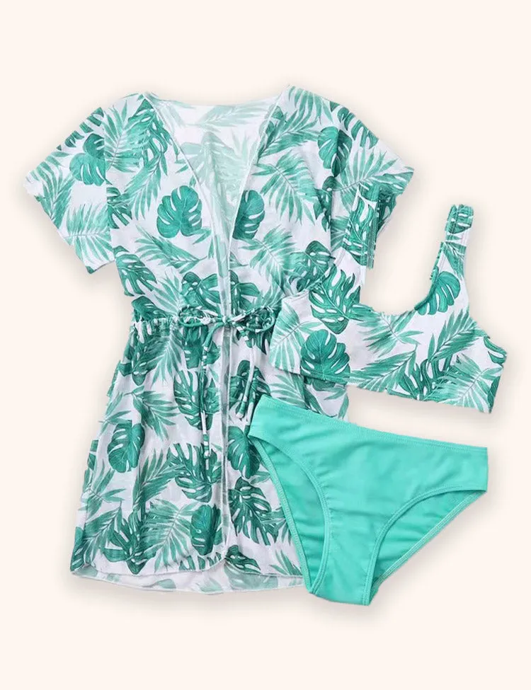 Printed Sunscreen Swimsuit - Image 3