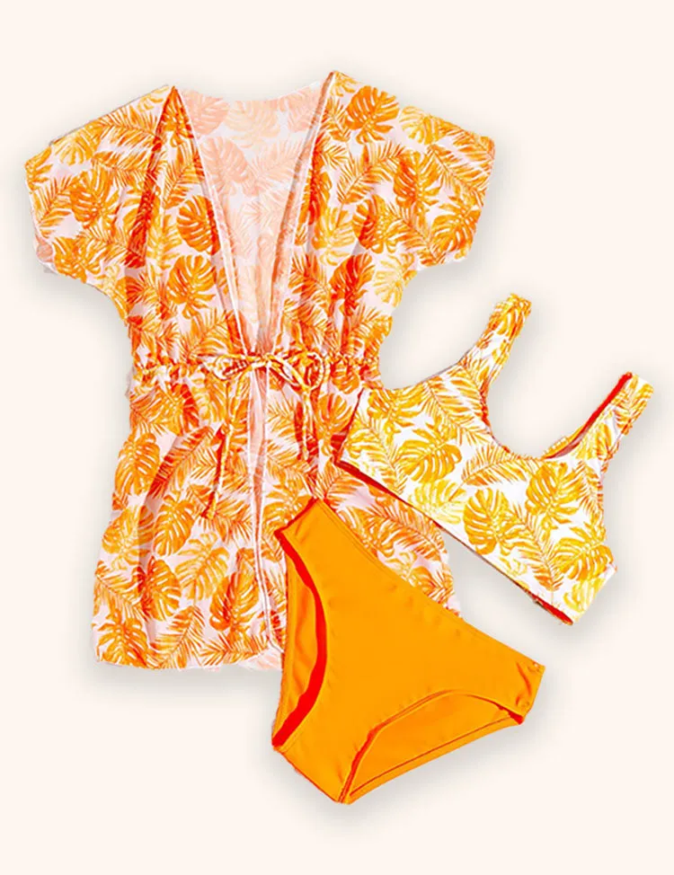 Printed Sunscreen Swimsuit - Image 4