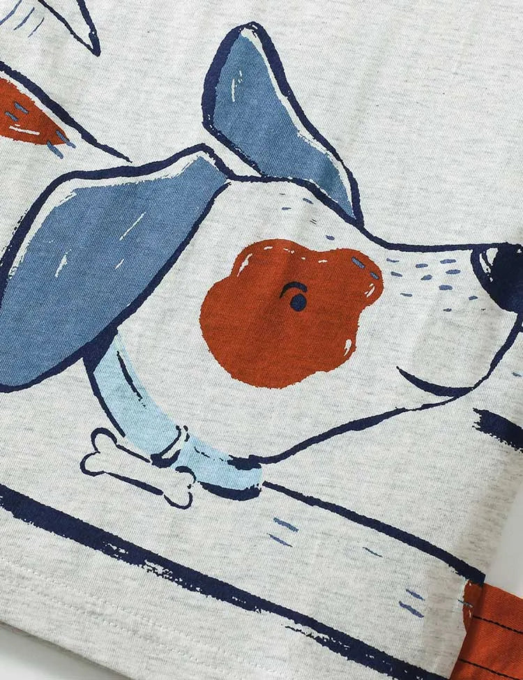 Puppy Printed T-shirt Set - Image 4