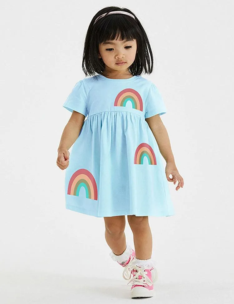 Rainbow Print Dress - Image 2