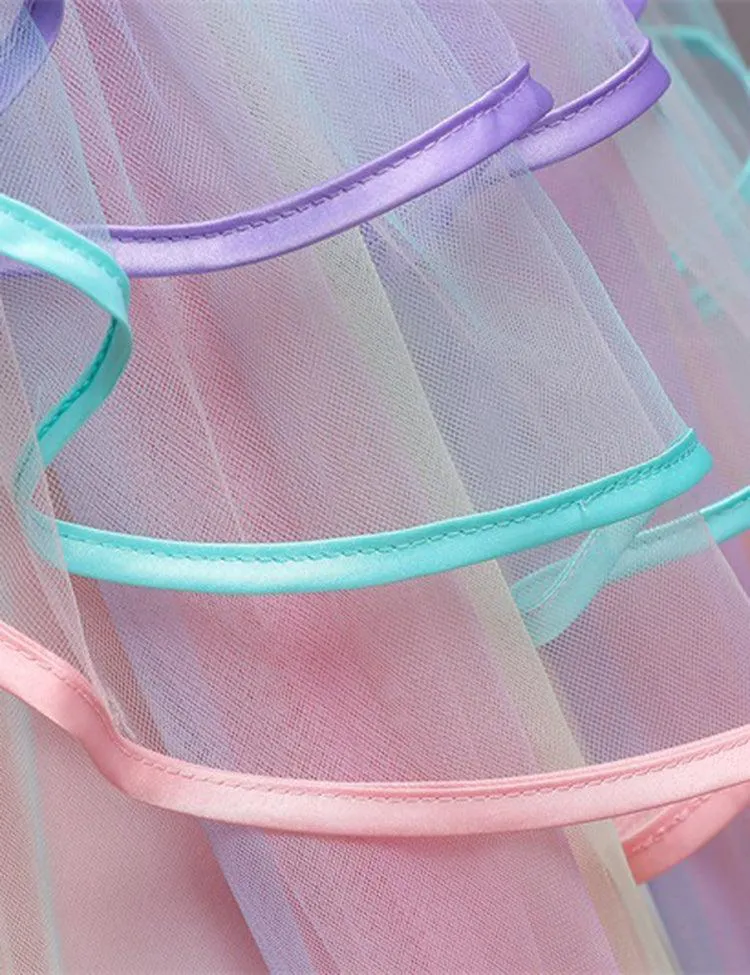 Rose Dream Bow Mesh Party Dress - Image 3