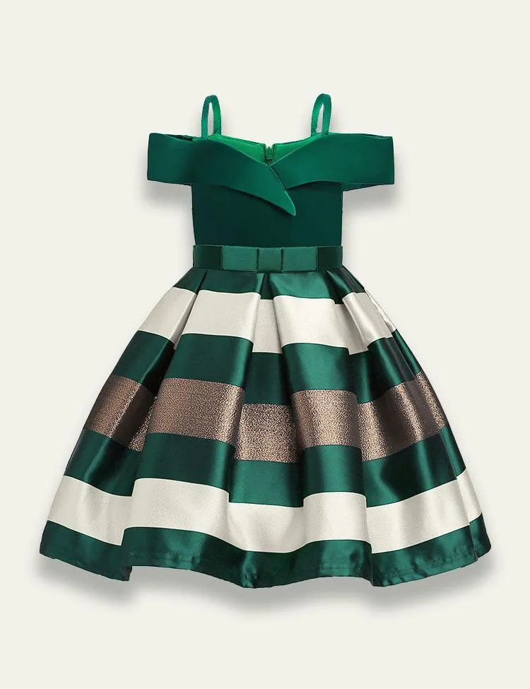 Strapless Striped Party Dress - Image 3