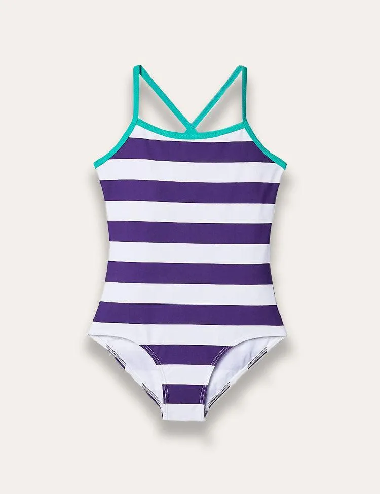 Striped One-piece Swimsuit - Image 2