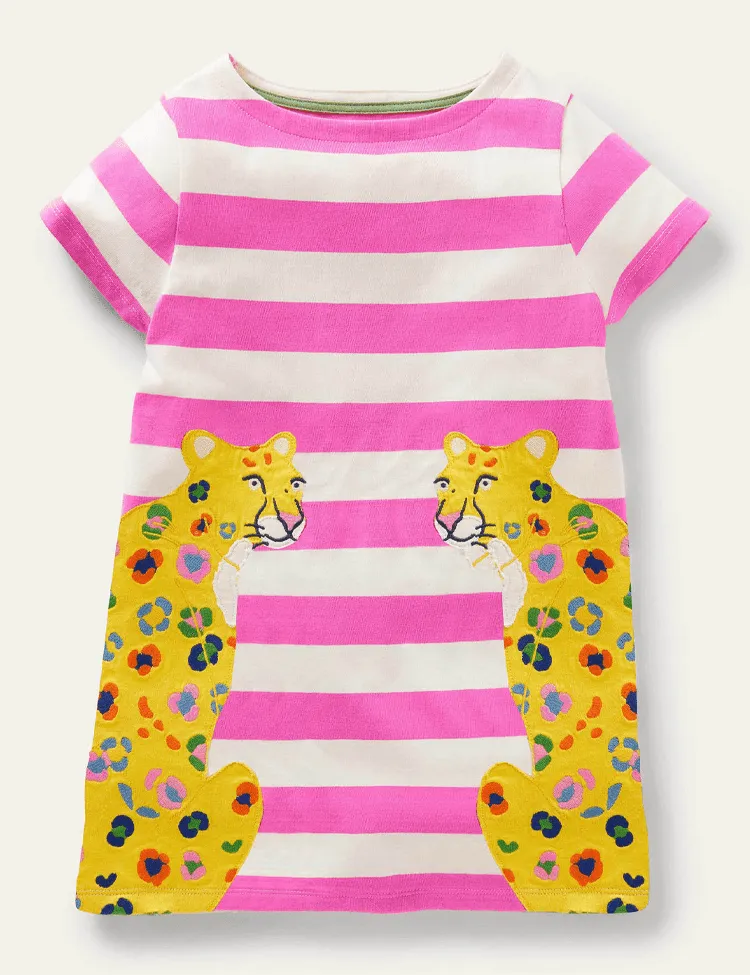 Cotton Appliqué Dress