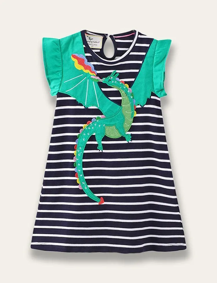 Cotton Appliqué Dress - Image 4