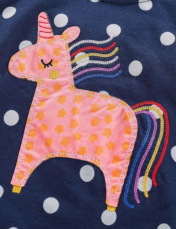 Unicorn Appliqué Sweater - Image 3