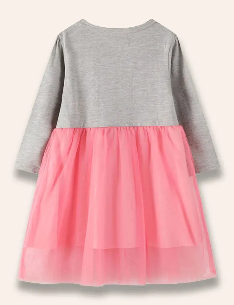 Unicorn Appliqué Tulle Dress - Image 2