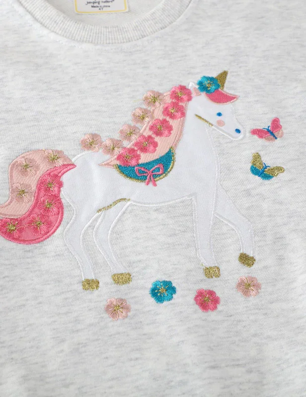 Unicorn Embroidered Sweatshirt - Image 4
