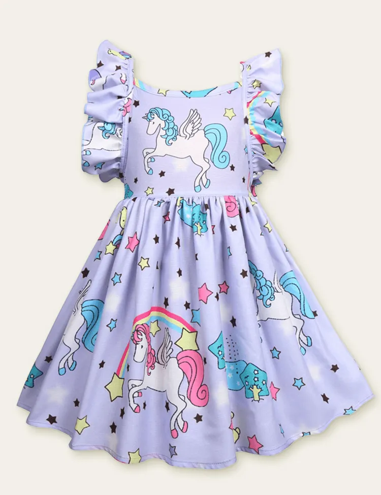 Unicorn Printed Dress - Image 3