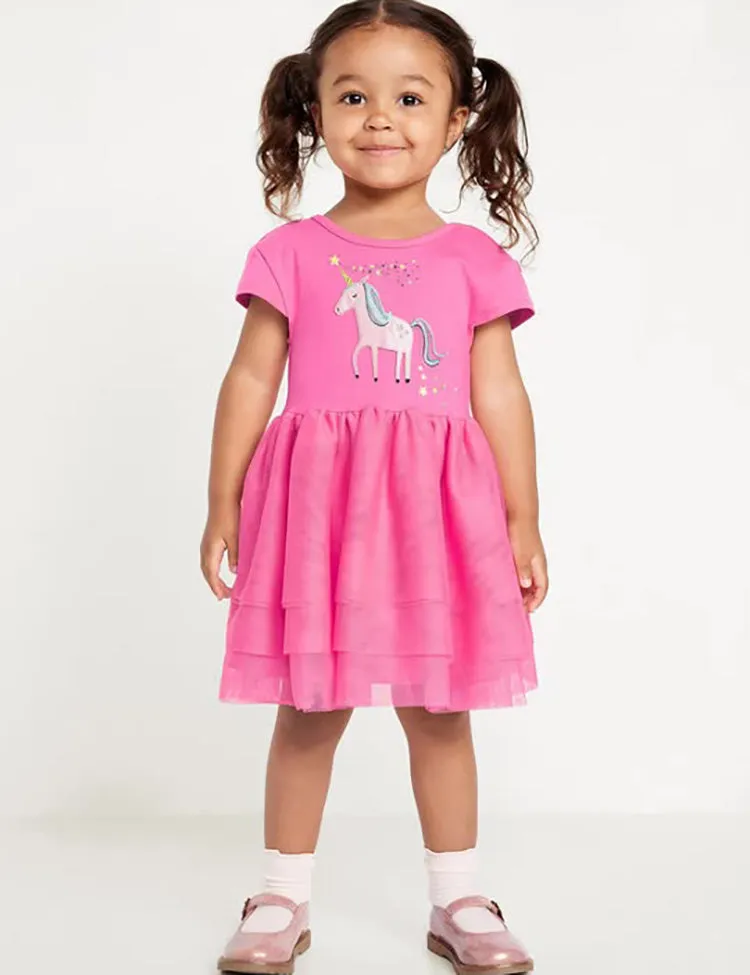 Unicorn Star Embroidered Tulle Dress - Image 2