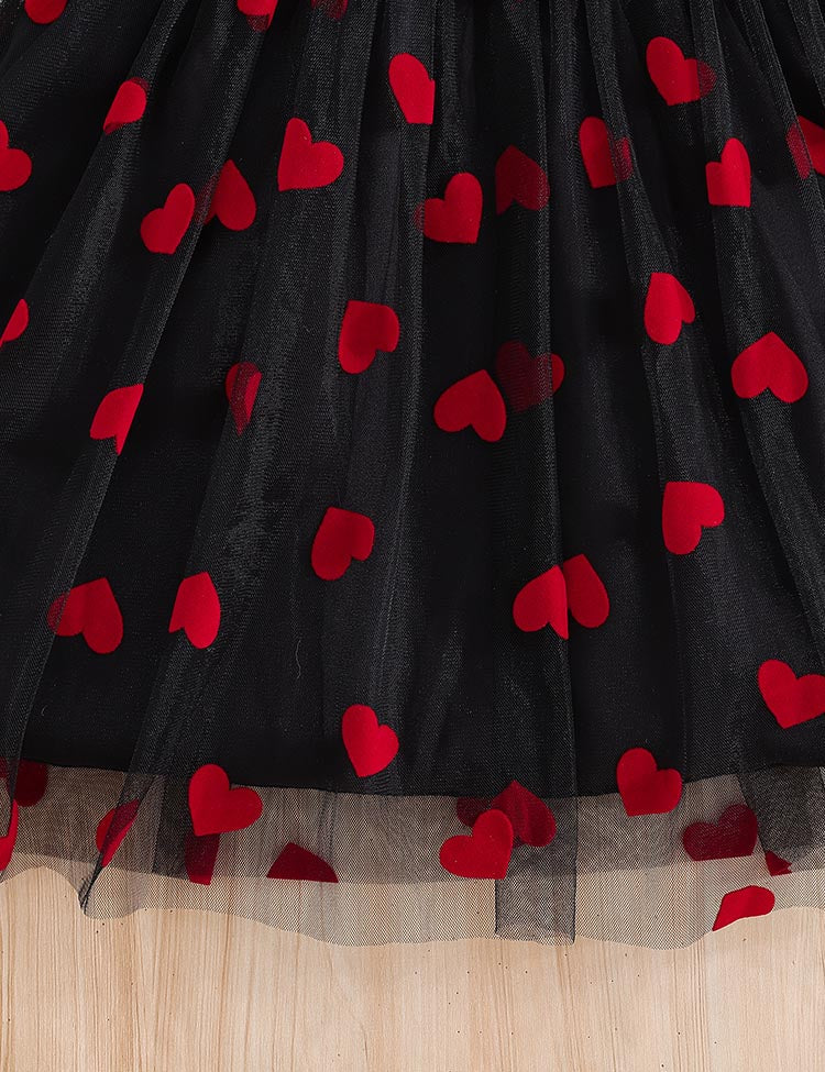 Valentine‘s Day Heart Print Tulle Dress - Image 4