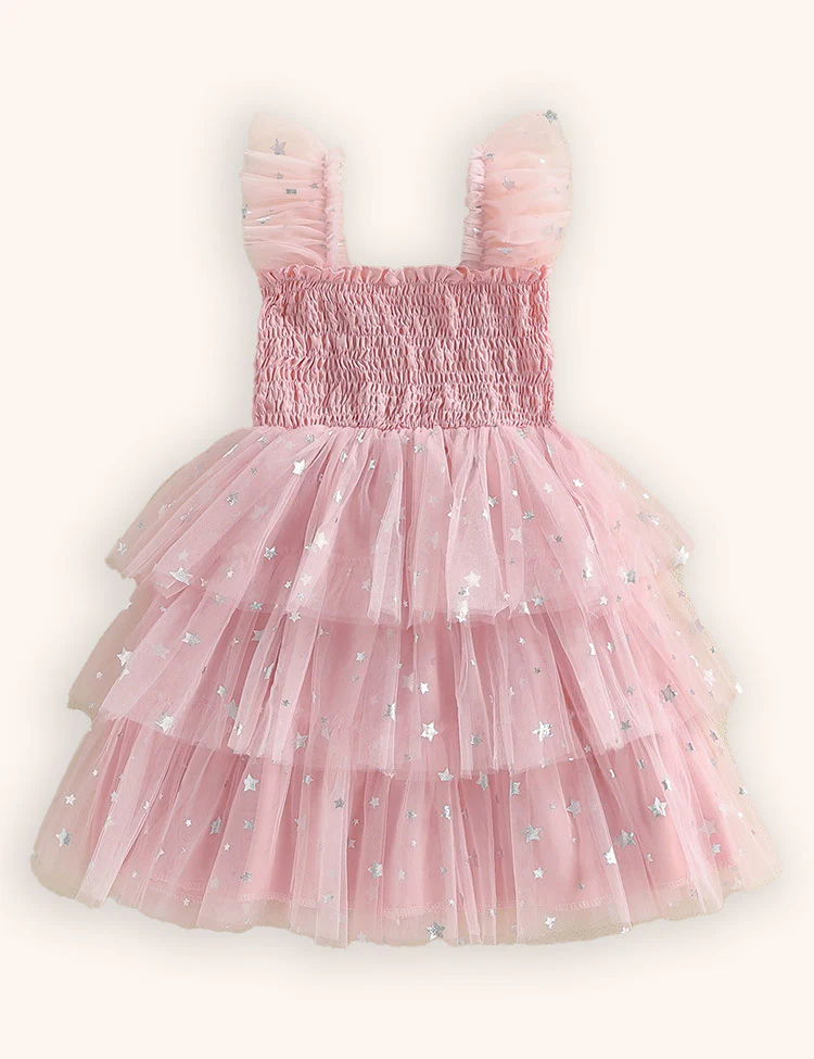 Valentine's Day Heart Applique Multi-layers Tulle Dress - Image 2